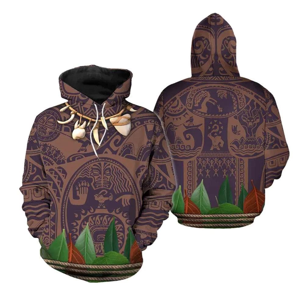2024 Neuestes Sweatshirt Sommer Moana Halloween Kostüm 3D Hoodie Fathion Herren Maui Geburtstag Moana Cosplay Tageskleidung Unisex Tops cm