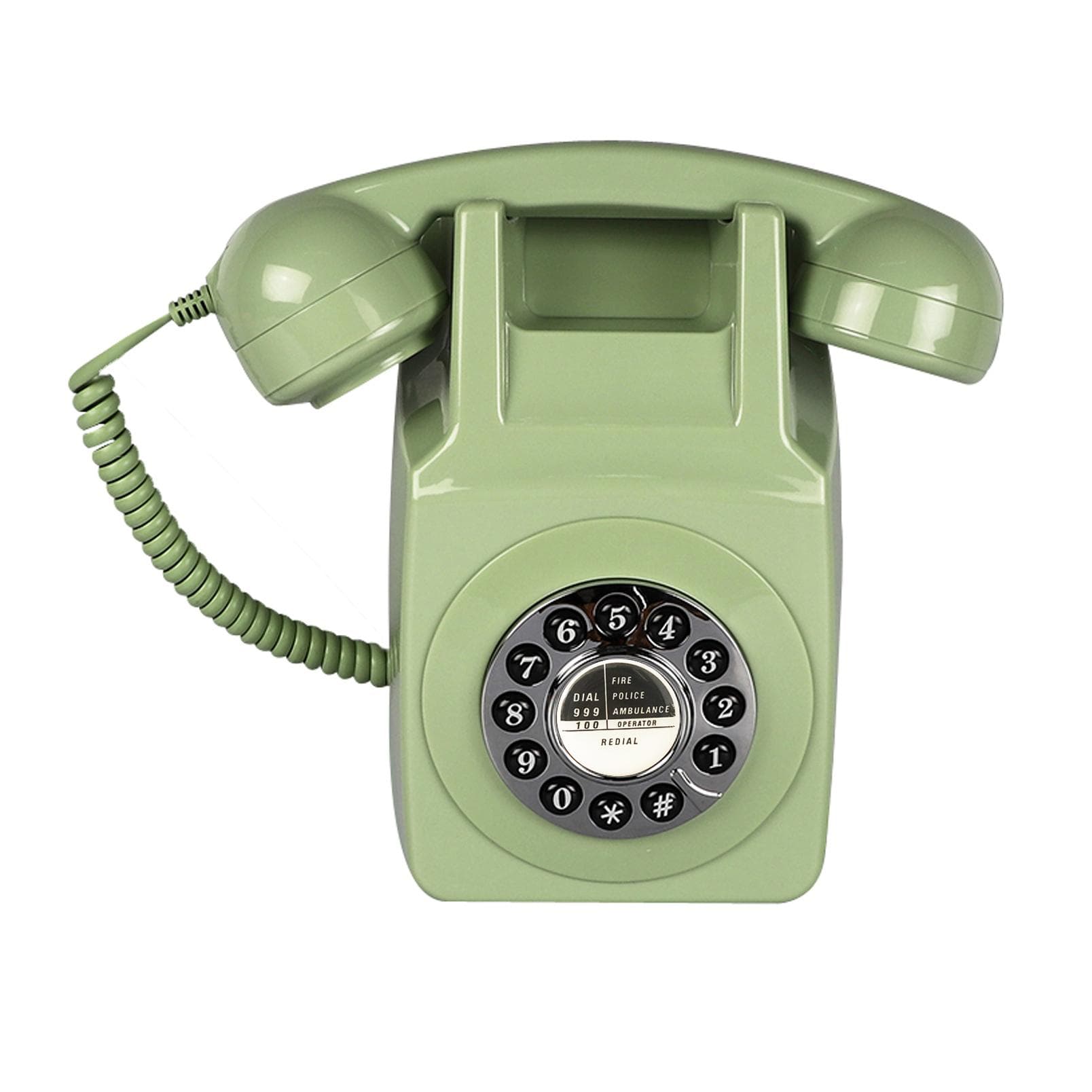 Wandtelefon, Festnetztelefon mit Kabel für Zuhause, Wandmontiertes Retro-Telefon, Altmodische Antike Telefone aus den 1960er Jahren