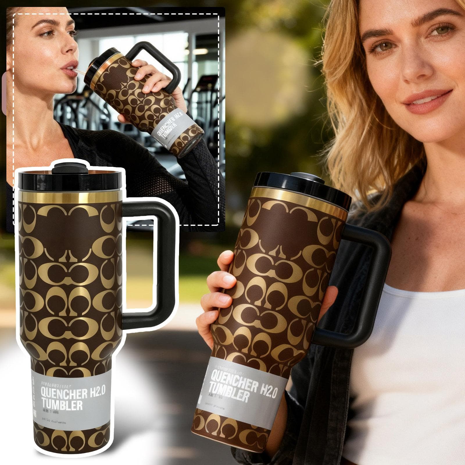 40oz Standardverpackung Tragbarer 304 Edelstahl Becher mit großer Kapazität Hochwertiger Auto-Becher