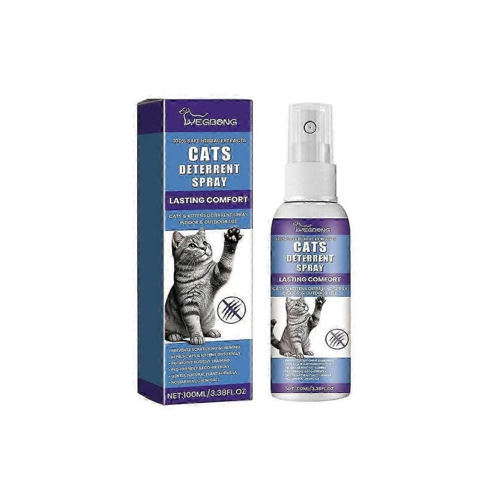 Katzenabwehrspray, verhindert Urinieren und Kratzen, Zitrone & Coptis, sicher für Möbel, 100 ml