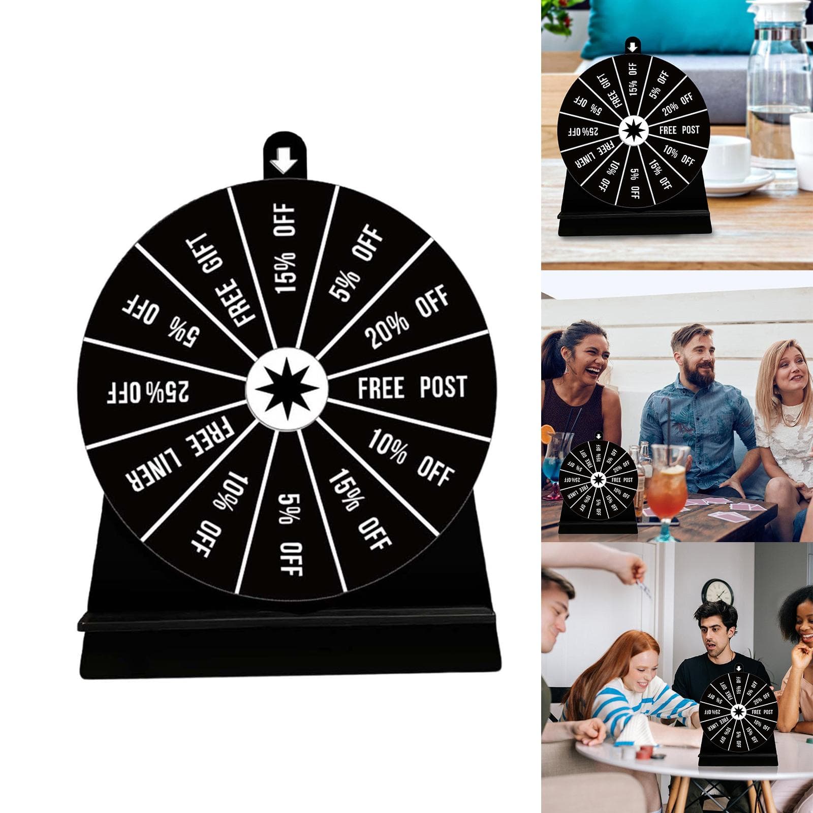 Praktisches Roulette-Rad Multifunktionale Tischplatte Spiel Trinkspiel Requisiten Acryltextur für Heimgebrauch Soziales Ereignis