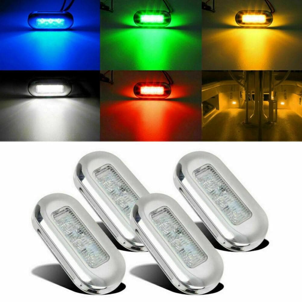 Feu de position étanche Yacht Marin Bateau 3 LED 4x