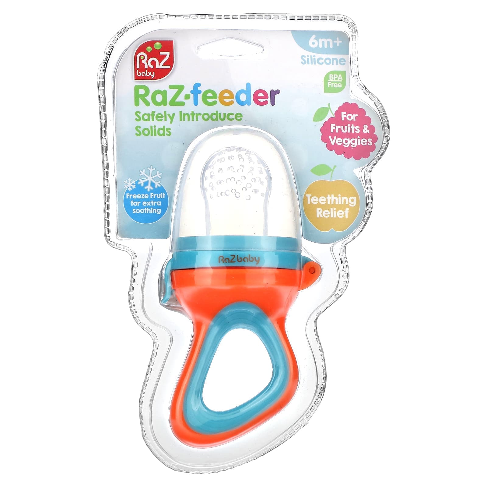 RaZbaby, Raz-Fütterer, 6m+, rot & blau, 1 Fütterer