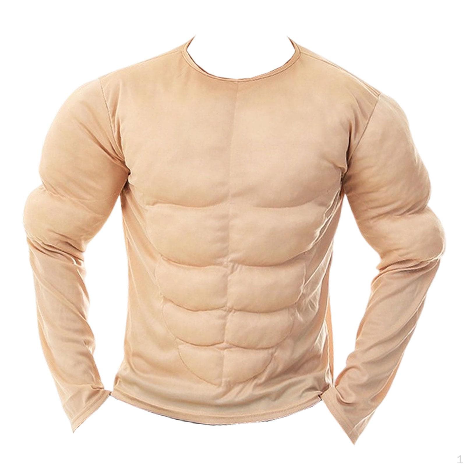 Herren Muskelshirt Kostümzubehör 3D gepolstert für Geburtstag Rollenspiel