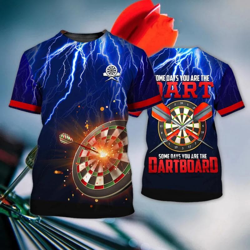 Herren T-Shirt Dart Round Target Print Sommer O-Ausschnitt Kurzarm Übergroße Tops T-Shirts Lässiges T-Shirt für Männer Street Coole Kleidung cm