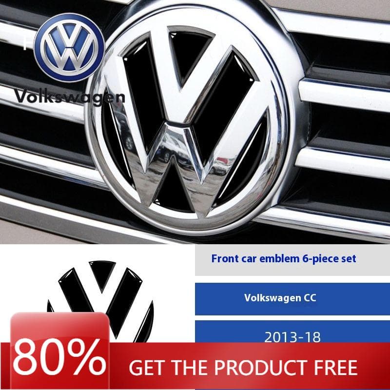 Pour VOLKSWAGEN VW Autocollants Emblème de Voiture Adaptés pour VW Volkswagen CC 2013-2018 Autocollants Emblème de Voiture Avant et Arrière