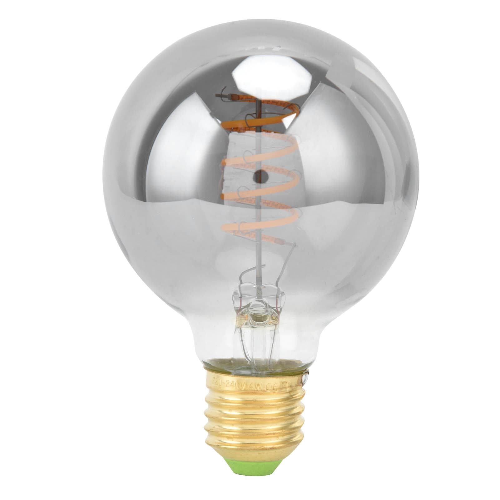 G80 LED Filamentlampe E27 Sockel Vintage Glühbirnen Dekolicht 4W 220V Warmes Licht Galvanisiert Grau