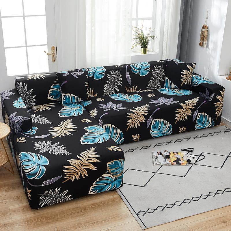 Chaiselongue-Sofabezüge für Wohnzimmer. Kaufen Sie 2 Stück elastische Couch-Bezüge, dehnbar, L-förmig, Ecksofa-Schonbezug