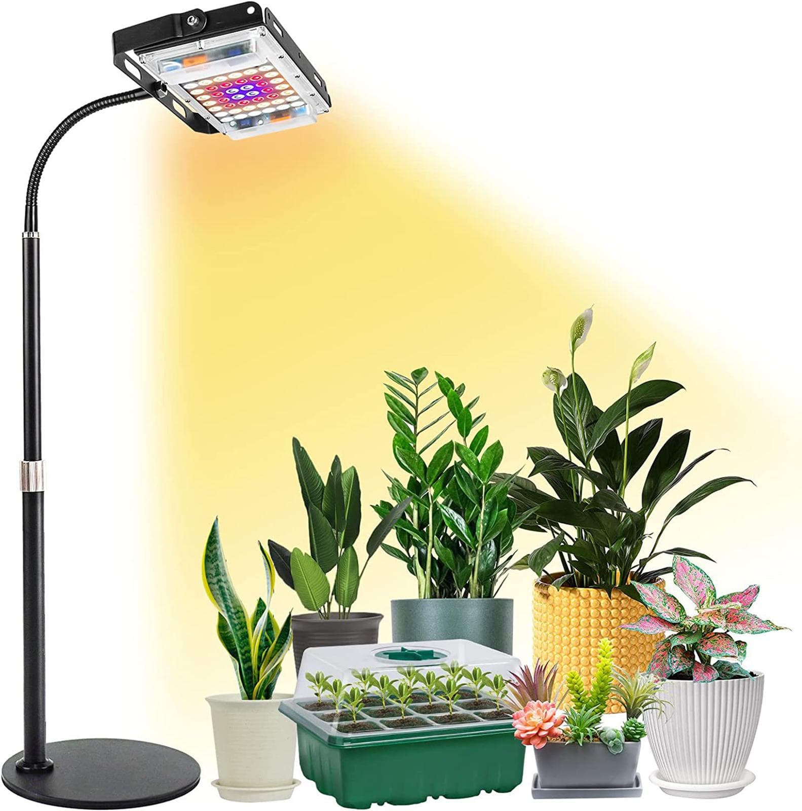 LED Pflanzenfülllicht mit Sockel Vollspektrum Pflanzenwachstumslicht Sukkulentenfülllicht