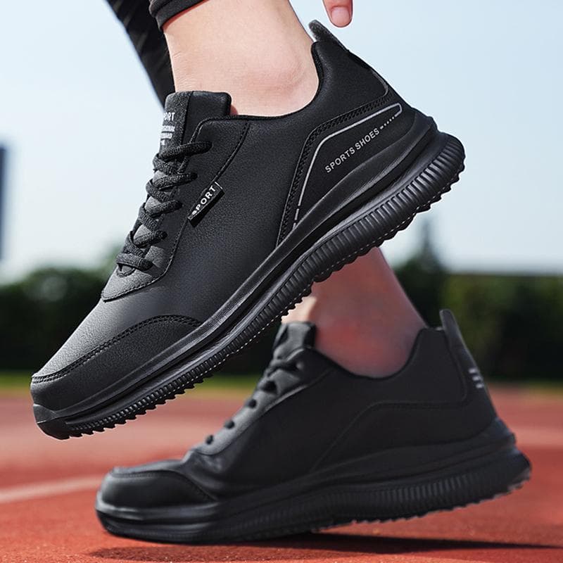 39-48 Herbst Leder Sneakers Herren Casual Größe Mode Fitness Laufschuhe cm coole schwarze
