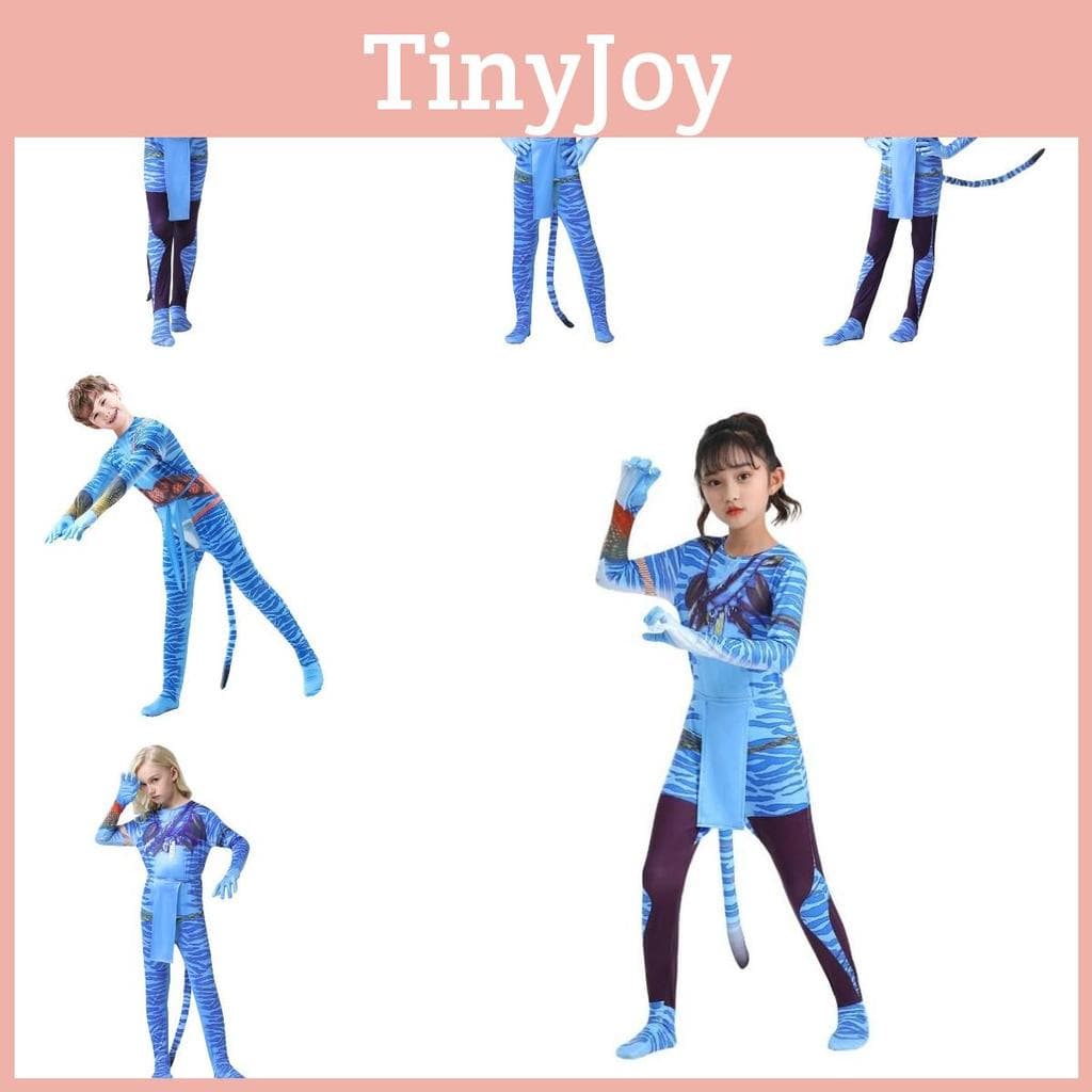 Avatar 2 Halloween Cosplay Bodysuit für Erwachsene und Kinder aus weichem Milchseidenstoff cm