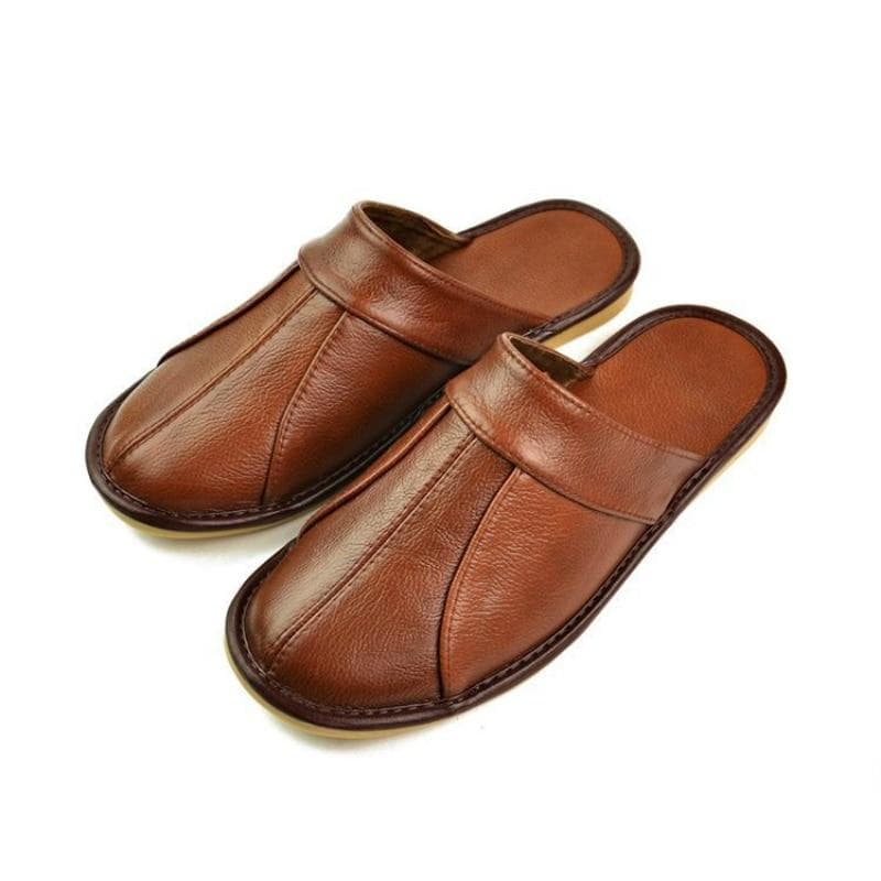 Luxus Kuhspaltleder Handgemachte Herren Hausschuhe Frühling Slipper Weiche Bequeme Schwarz Braun Schlafzimmer Indoor Flache Herren Schuhe cm altrosa