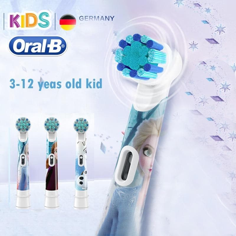 Têtes de brosse à dents électrique Oral B pour enfants, Spider-Men, voitures Mickey Princess, 3 pièces/paquet, têtes de brosse rotatives, soins