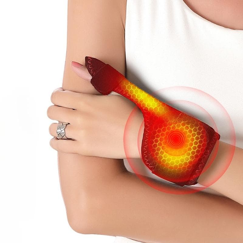 Nouveau masseur de doigts électrique 3 vitesses Chaleur Vibration Pétrissage Soulagement Arthrite Tunnel Carpien Alimenté par USB Portable Fièvre
