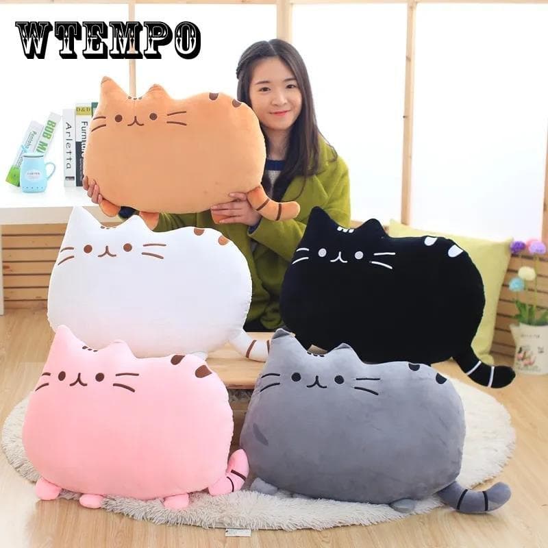 25 cm, 40 cm, 50 cm Keks-Katzenkissen, Geschenk, Katzenkissen, große faule Katze, Katze mit großem Schwanz, Plüschtier, Weihnachtsgeschenk für