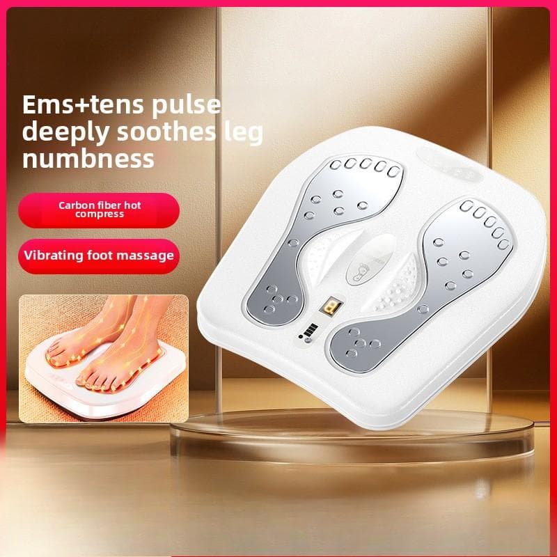 Fußmassagegerät, elektrisches Fuß-EMS-Puls-Fußvibrations-Fußmassagegerät, kabellose Fernbedienung, Fußtherapiegerät