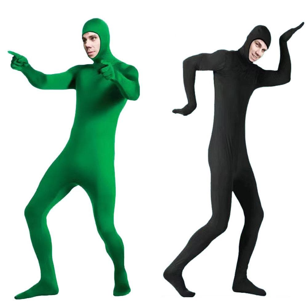 Green Screen Suit Verschwindende Haut Bodysuit Fotografie Hintergrund Chroma Key Unsichtbarer Effekt Komfortanzug Foto Video Hintergrund 160cm grün