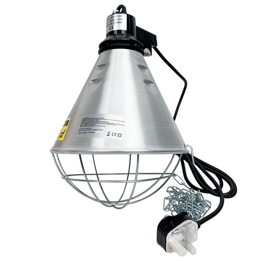 E27 Infrarot-Wärmelampenfassung mit 250-Watt-Glühbirne, Lampenschirm zur Haustierheizung, Brutapparat, Geflügel, Schwein, Küken, Lämmer, Licht