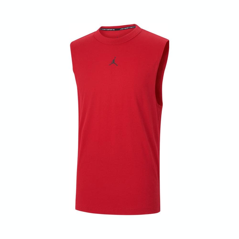Jordan Sport Couleur Unie Col Rond Décontracté Séchage Rapide Gilet Sans Manches Homme Gilets Rouge FN5857-687 cm
