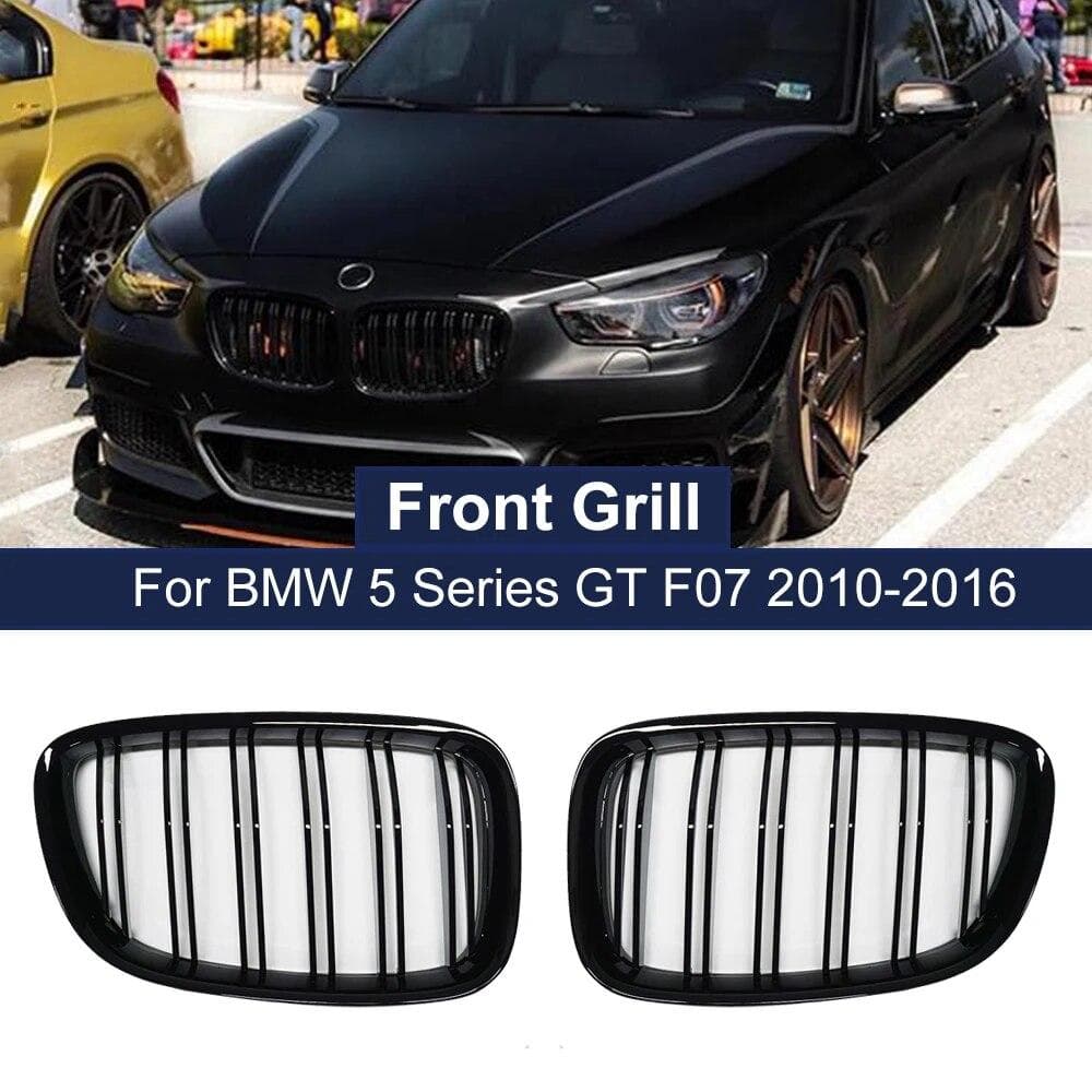 Ein Paar hochwertige Fronthauben-Nierengrills für BMW F07 5er GT 520 528 530 535 550 2010-2017 Autozubehör-Kühlergrill