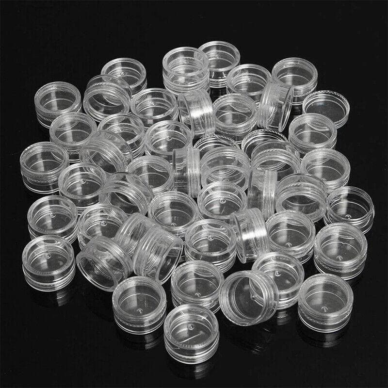 50 STK 2 g 3 g 5 g 10 g 15 g 20 g Tragbarer, leerer, durchsichtiger Cremetiegel aus Kunststoff, Mini-Kosmetikflaschen, transparenter Topf für