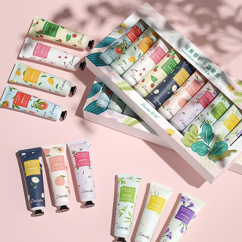 5/10-teiliges Duft-Handcreme-Begleitset, feuchtigkeitsspendendes, feuchtigkeitsspendendes, verjüngendes, nicht fettendes Anti-Frost-Handcreme-Set