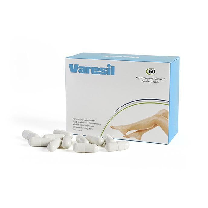 Varesil Pills, die Pillen gegen Krampfadern und deren Vorbeugung weiß/baby blau