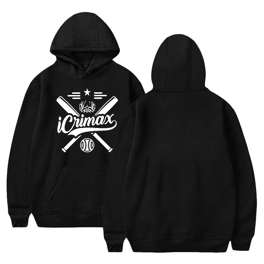 Mode für Fans von Icrimax, grafisch bedrucktes Sweatshirt, Outdoor-Sport, Cosplay-Pullover, Kapuzenpullover, Cosplay-Kostüm cm schwarz