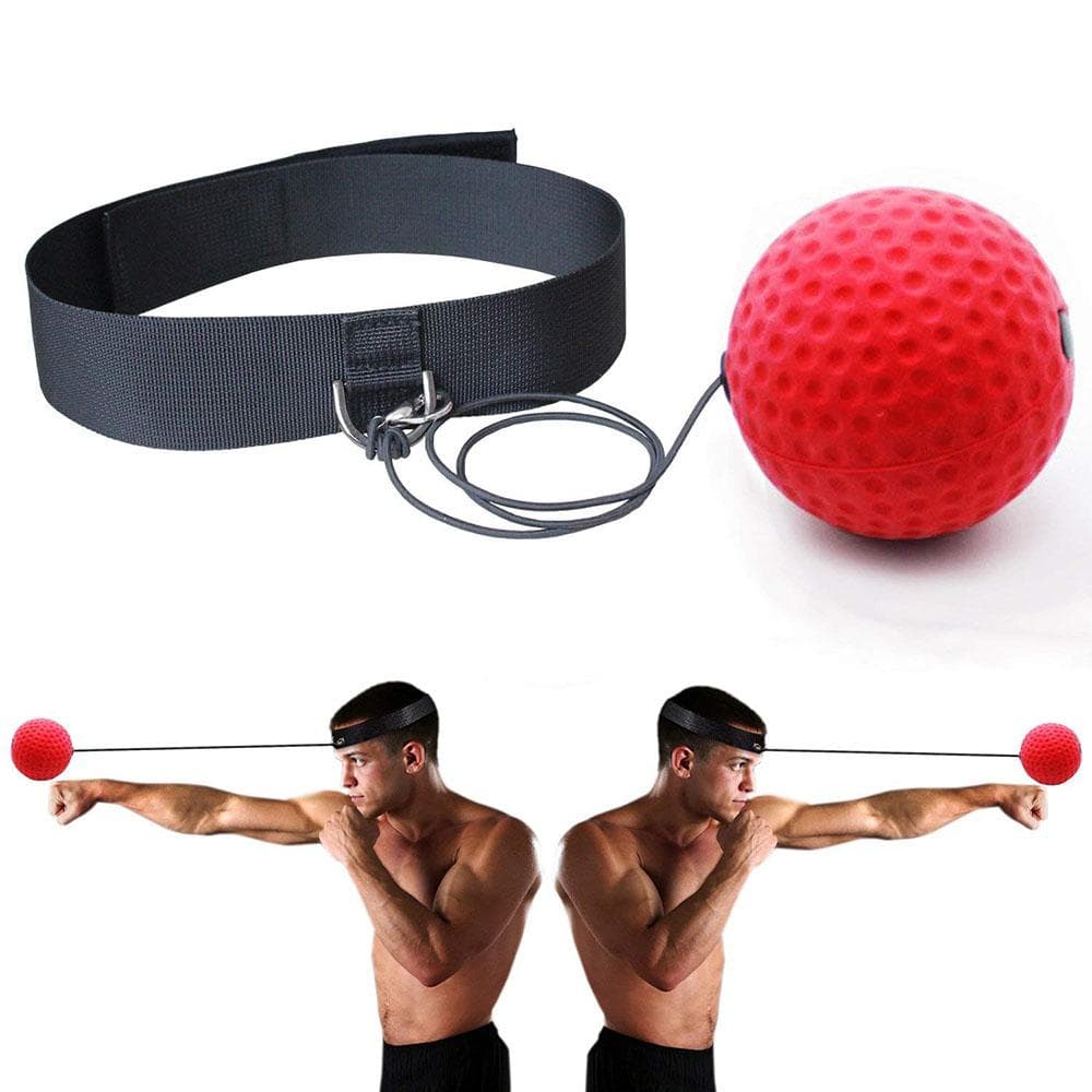 Boxen Magischer Ball Reflexgeschwindigkeitstraining mit Stirnband Boxen Schlagbälle Hand-Auge-Koordination Fitness Kampfsportzubehör