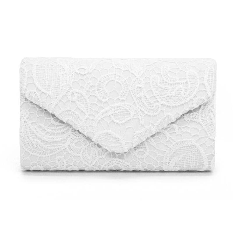 Damen-Clutch aus Satin, Spitze, für Hochzeit, Party, Abschlussball, Geldbörse, Damenumschlag, Abendtasche mit Metallkette dunkelblaue