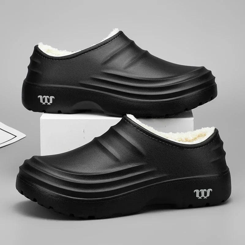 Hausschuhe Herren Winter Warme Hausschuhe Wasserdichte Gartenschuhe Indoor Slipper Prägnante Schuhe für Männer cm schwarz
