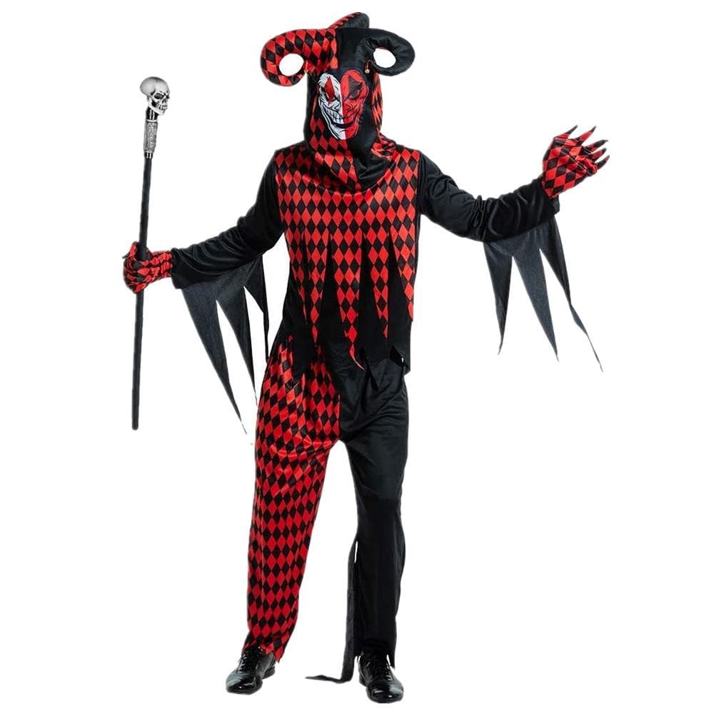 Männer Clown Kostüm Kostüm Cosplay Halloween Party Lustiges Outfit für Erwachsene cm