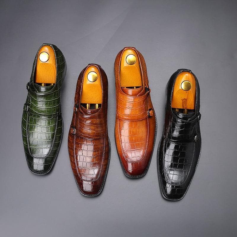 Männer Kleid Schuhe Persönlichkeit trend Paty Leder Hochzeit Schuhe Männer Flache Leder Oxfords Formelle Schuhe cm grün