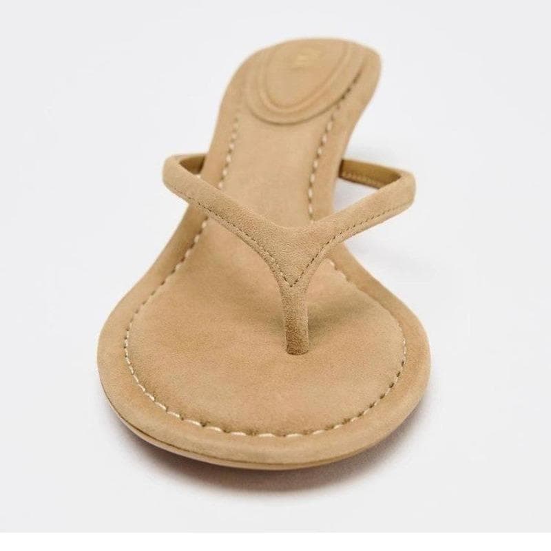 2025 Sommer Dünne Niedrige Absätze Zehenclip Pantoletten Mode Runde Zehen Wildleder Damen Slides Lässige Strand Flip Flops Sandalen cm schwarz
