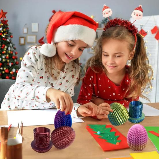 3D-gedrucktes Labyrinth-Ei-Spielzeug zum Stressabbau, pädagogisches Labyrinth-Ei, Aufbewahrungsbox, Behälter, Zappelspielzeug, Home Office,
