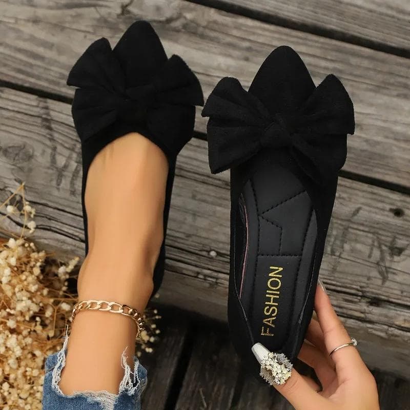 Damen High Heels Frühling und Herbst Schleife Imitat Wildleder Samt Luxus Designer Damenschuhe cm