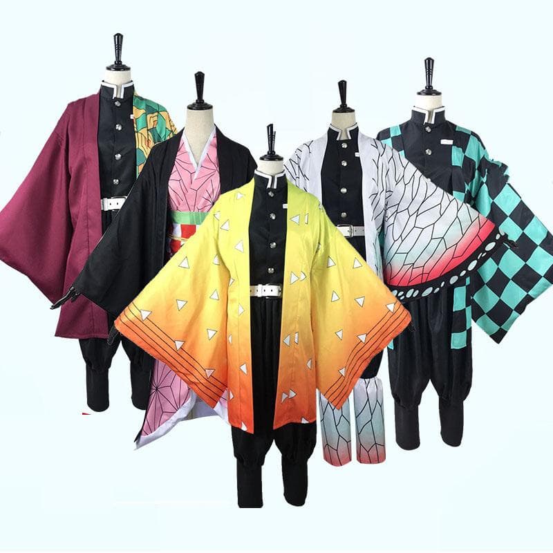 Unisex Demon Slayer Anime Cosplay Cartoon Kimetsu No Yaiba Kochou Shinobu Cosplay Kostüm für erwachsene Männer und Frauen cm