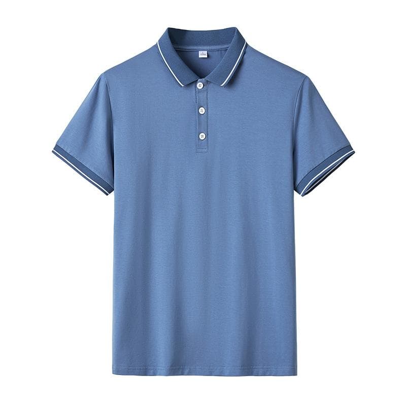 Plus Größe 8XL Poloshirt Herren Sommer Kurzarm Herren Revers Lose Einfarbig Business T-Shirt cm