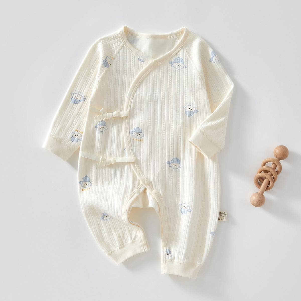 Neugeborenen Strampler aus reiner Baumwolle mit Schmetterlingsmotiv - Vier Jahreszeiten, Knochenloser Jumpsuit für Frühling & Herbst cm