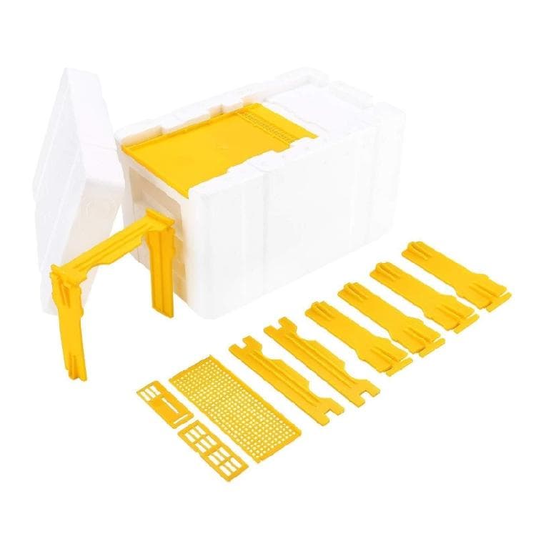 Boîte d'abeilles en mousse Boîte polyvalente pour abeilles et pollinisation Ruche d'abeilles en mousse Élevage de reines Ruches Fournitures