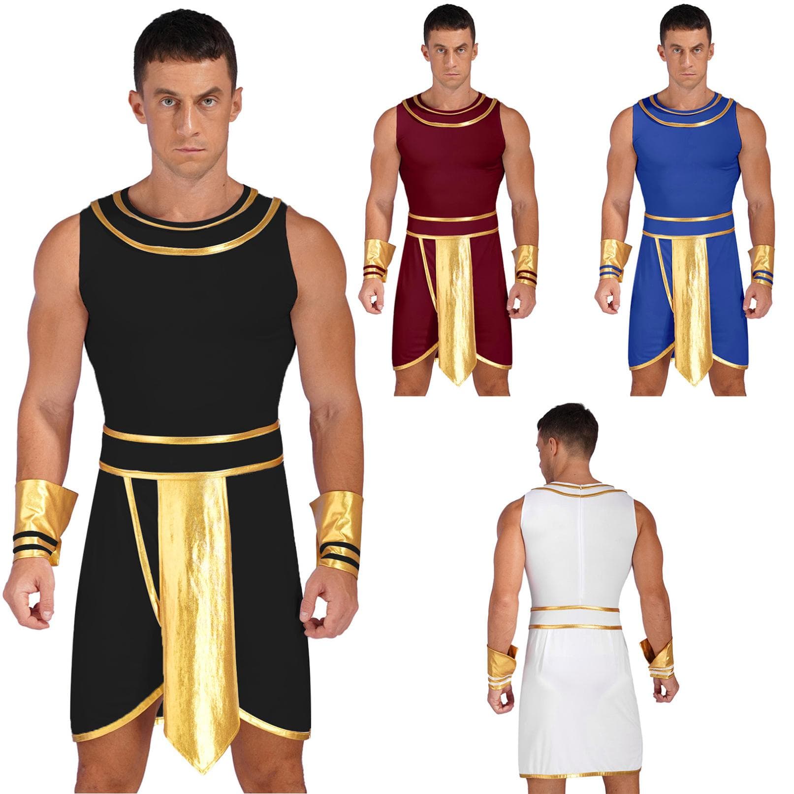Herren Toga Griechischer Gott Kostüm Erwachsene Party Cosplay Outfits Deluxe Klassische Toga Kleidung cm weiß
