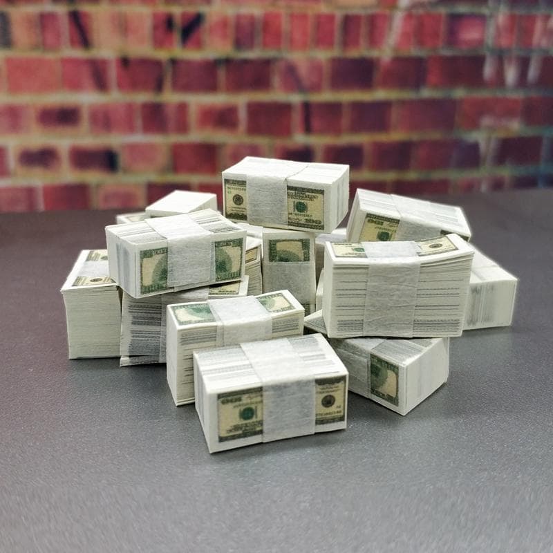 100 blätter/set Mini Dollar 1:12 Puppenhaus Miniatur Puppenhaus Zubehör Restaurant Mini Spielen Spielzeug