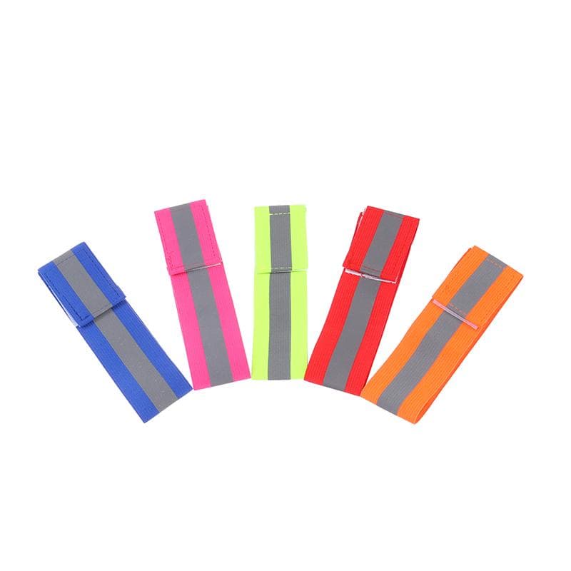Reflektierendes Sportarmband, Sicherheitsarmband, reflektierendes Armband, Nachtlauf, Reiten, elastisches Armband rot