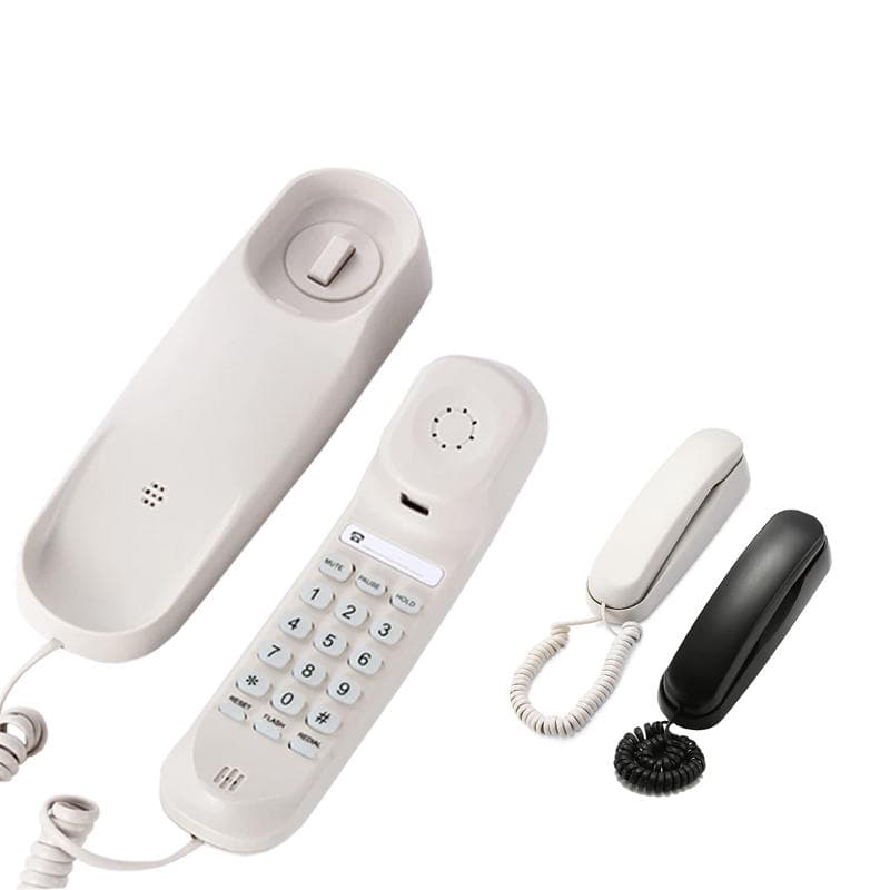 AIEK TC-990 Bürotelefon Festnetz Wandtelefon Pause Stumm- und Wahlwiederholungsfunktion Feuchtigkeitsgeschütztes Dünnleitungs-Schnurtelefon Hotel