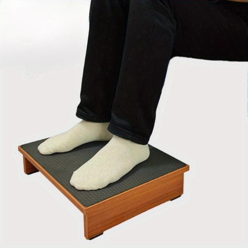 Repose-pieds en bois avec coussin Repose-pieds pour bureau, salle de bain, cuisine, jardin et tabouret marchepied, protection contre la fatigue et les