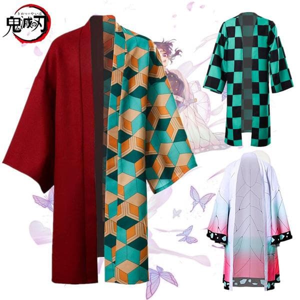 Dämonentöter Kimetsu No Yaiba Agatsuma Zenitsu Kamado Tanjirou Tomioka Giyuu Cosplay Kostüm cm weiß