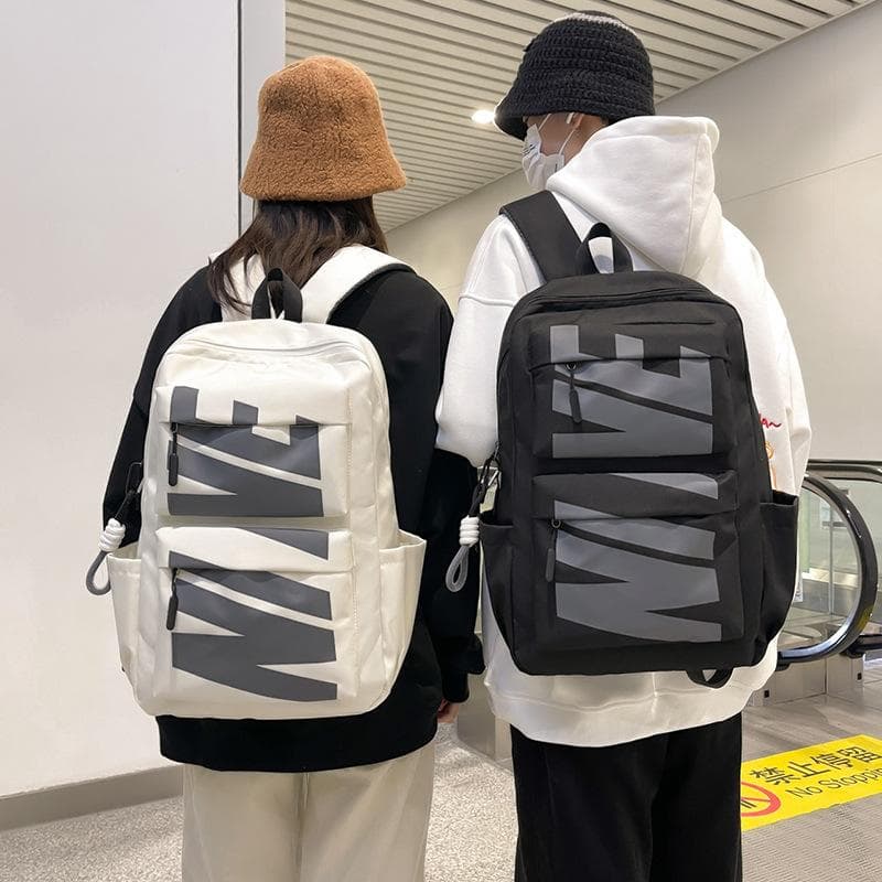 Schüler Schultasche Herren Rucksack Große Kapazität Rucksack schwarz