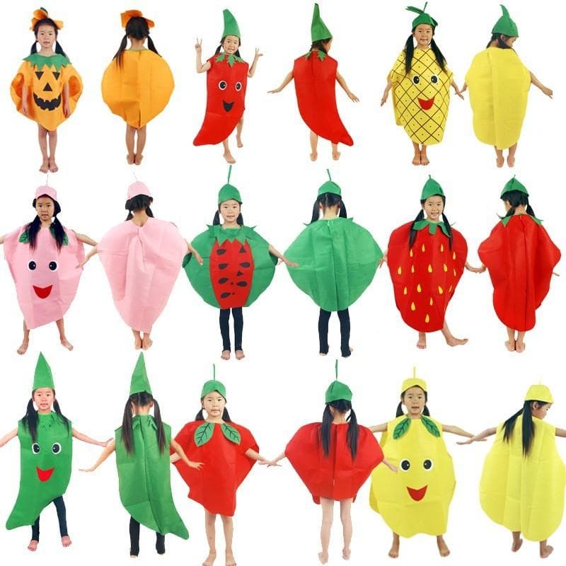 Kinder Frucht Kleidung Gemüse / Blumen / Melonen Und Früchte Bühnenkleidung Modenschau cm