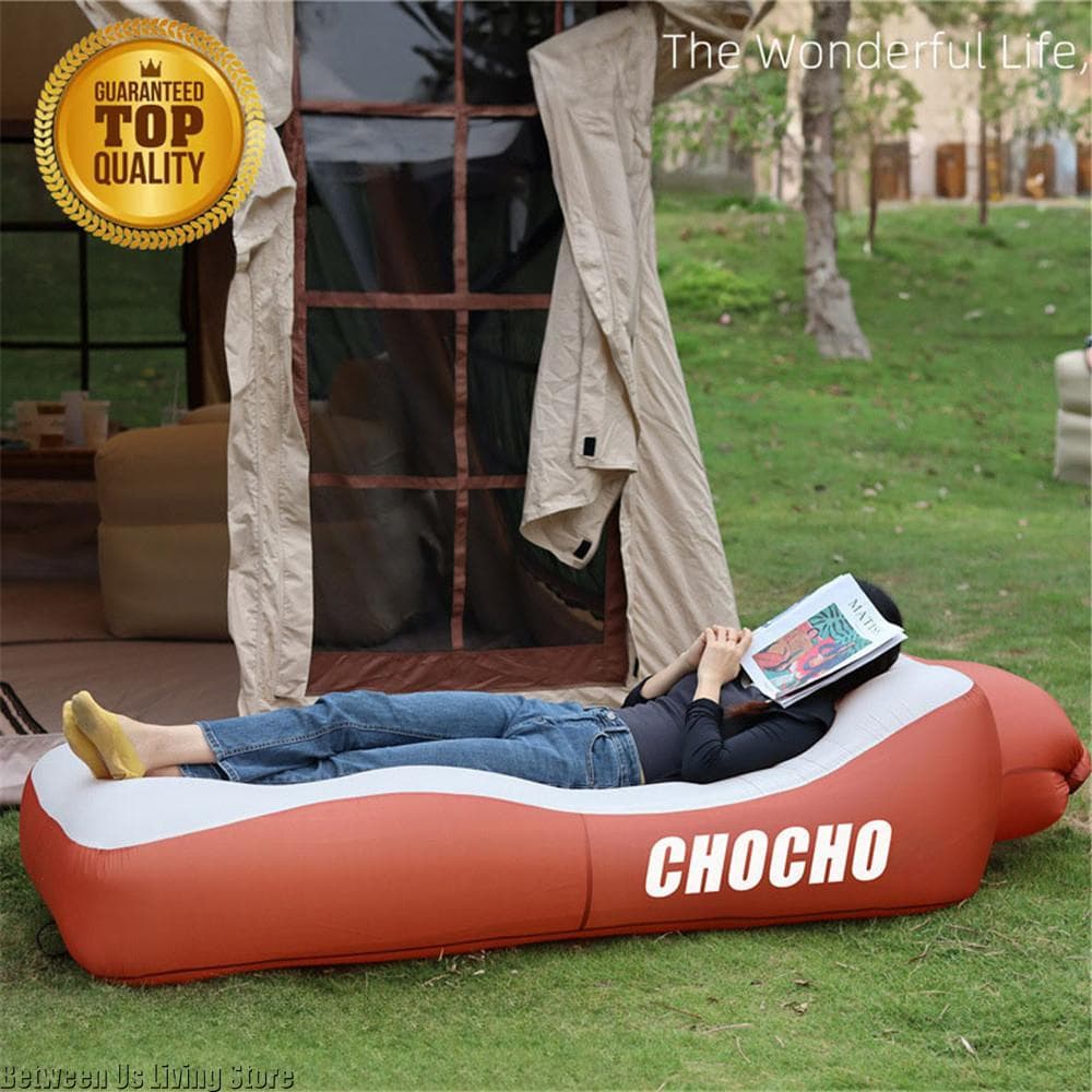 Neues hochwertiges, nicht umkippendes, großes aufblasbares Sofa, aufblasbares Bett, aufblasbares Bett für Camping im Freien, Strand, Pool, Zuhause