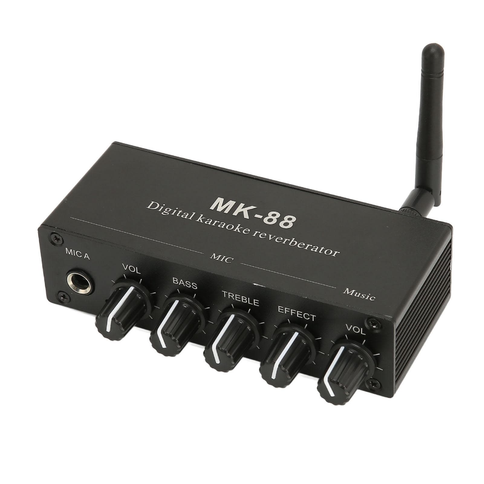 6,5mm Karaoke Mixer Aluminium Legierung Dual Mikrofon Eingang Tragbare Digitale Karaoke Reverber